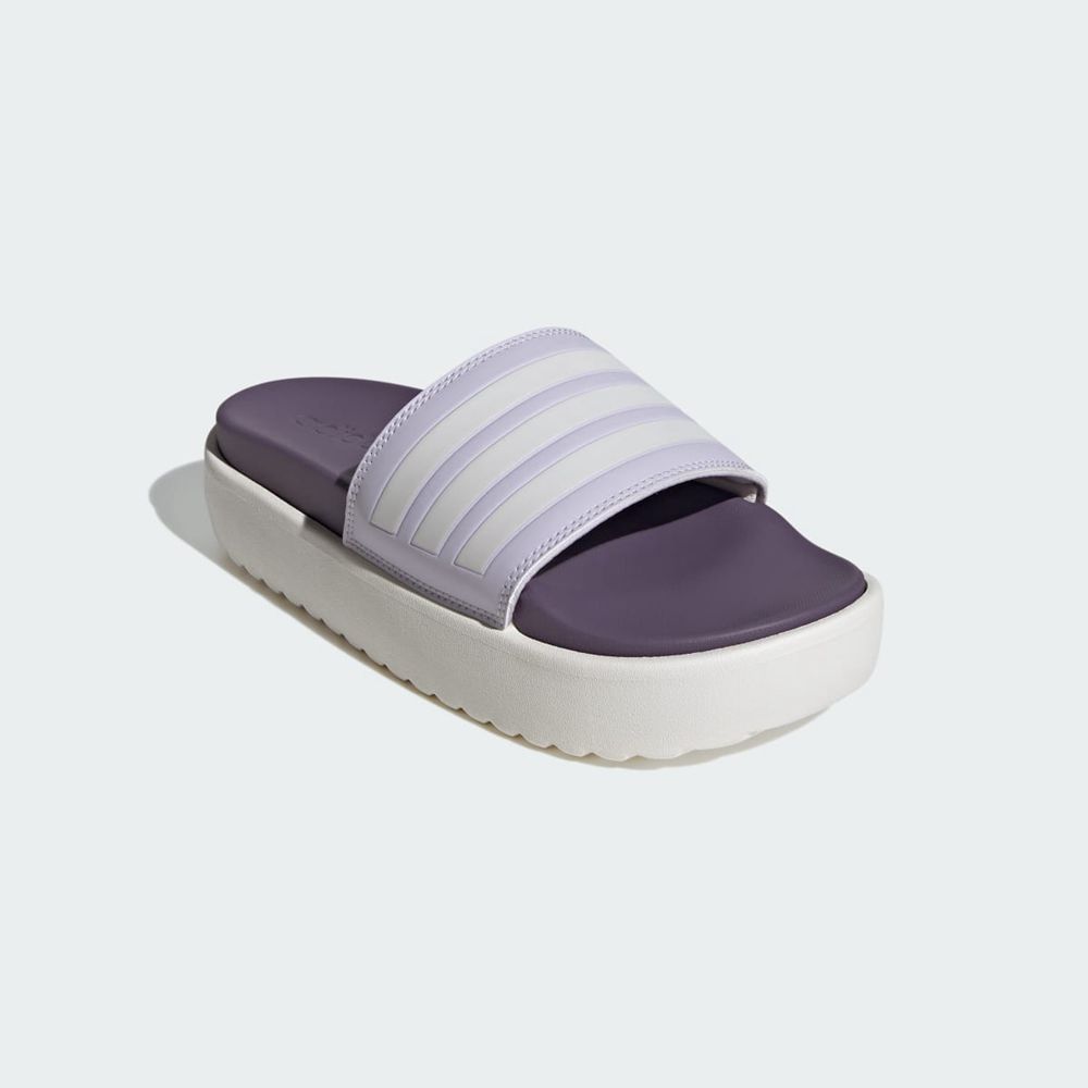 Claquette Adidas Adilette Platform Argent Violette Femme | LIP-63514611