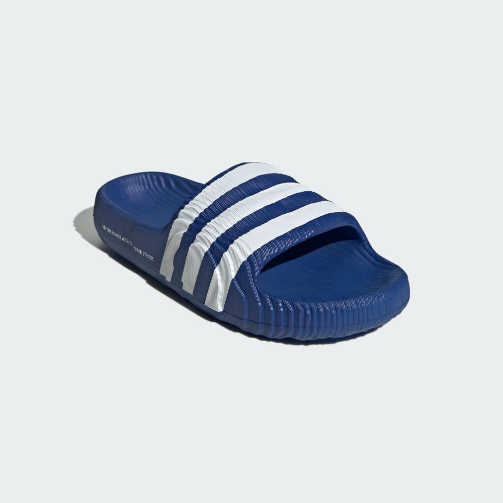 Claquette Adidas Adilette 22 Bleu Blanche Femme | XGK-88257566