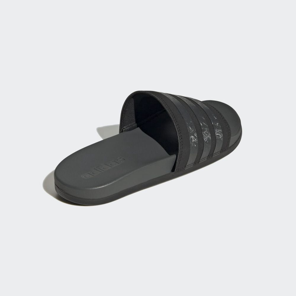 Claquette Adidas Adilette Comfort Noir Grise Femme | VLJ-44171189