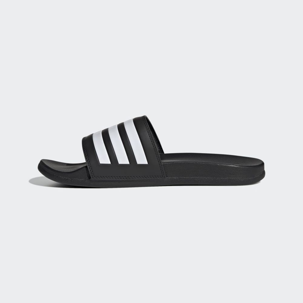 Claquette Adidas Adilette Comfort Noir Blanche Femme | HSD-64311309