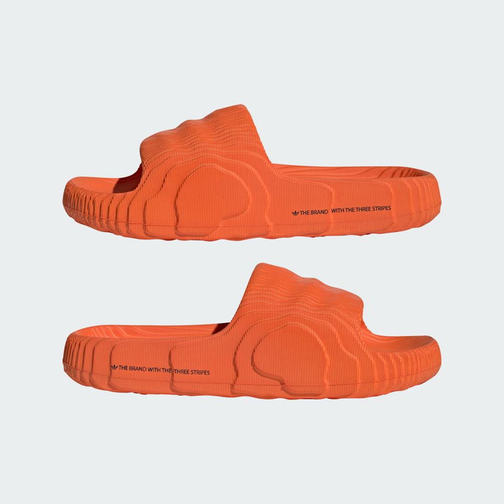 Claquette Adidas Adilette 22 Orange Noir Femme | ZOC-13588713