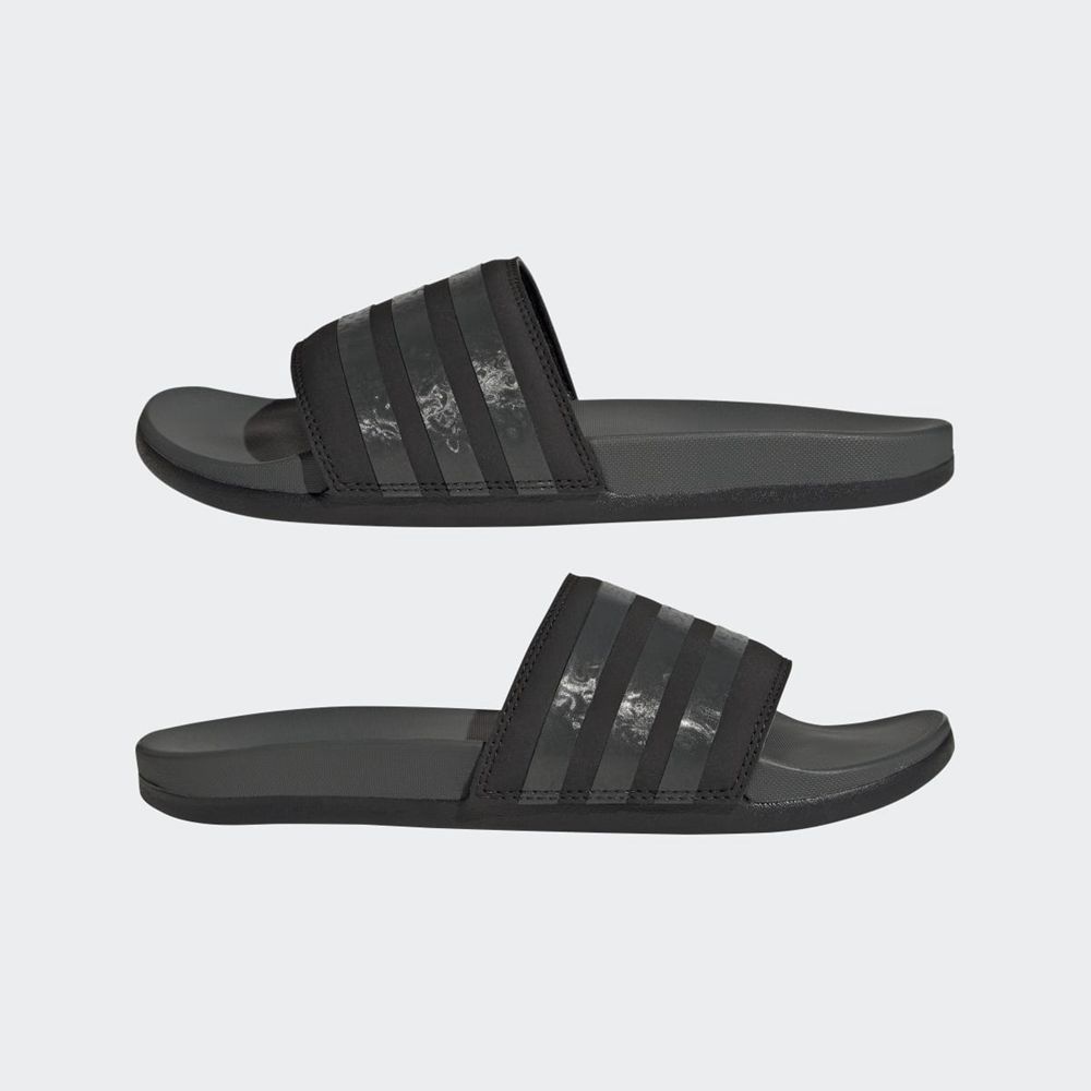 Claquette Adidas Adilette Comfort Noir Grise Femme | VLJ-44171189