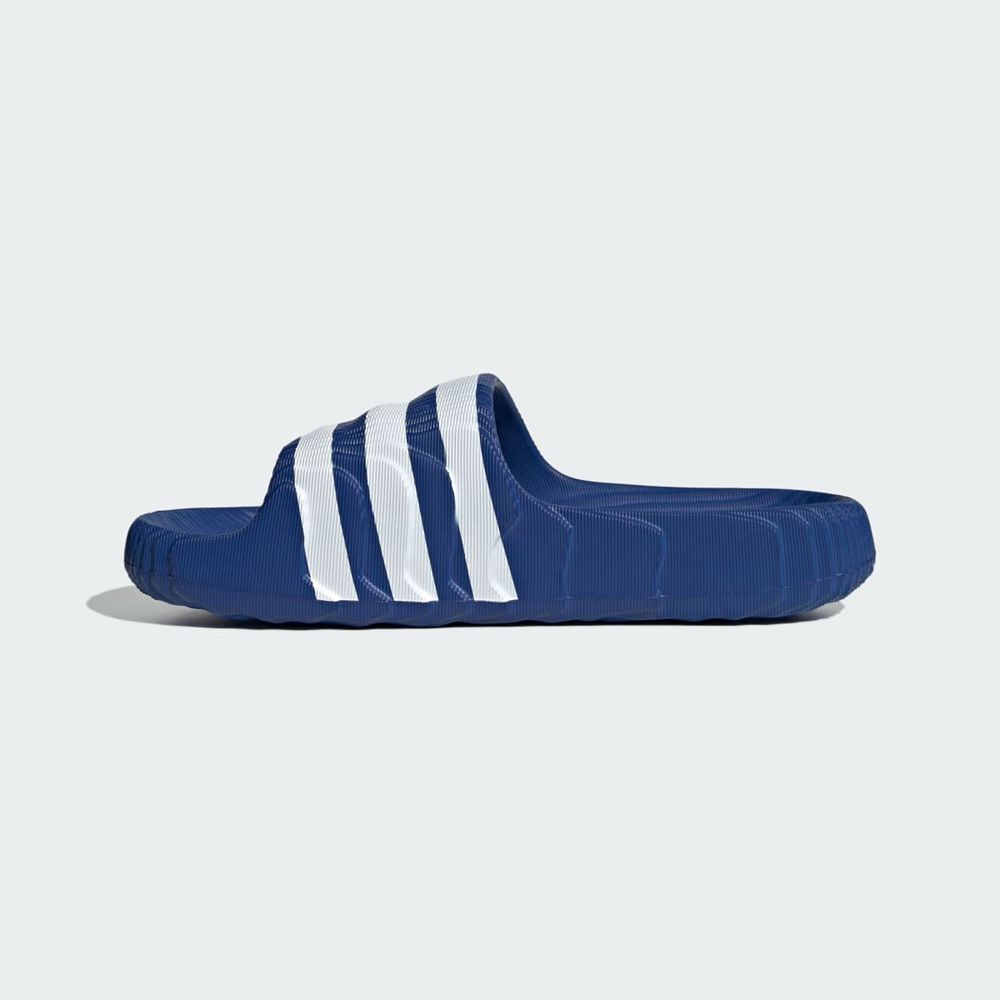 Claquette Adidas Adilette 22 Bleu Blanche Femme | XGK-88257566