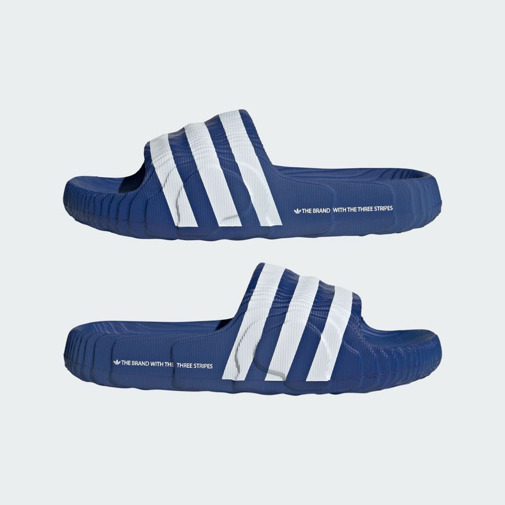 Claquette Adidas Adilette 22 Bleu Blanche Femme | XGK-88257566