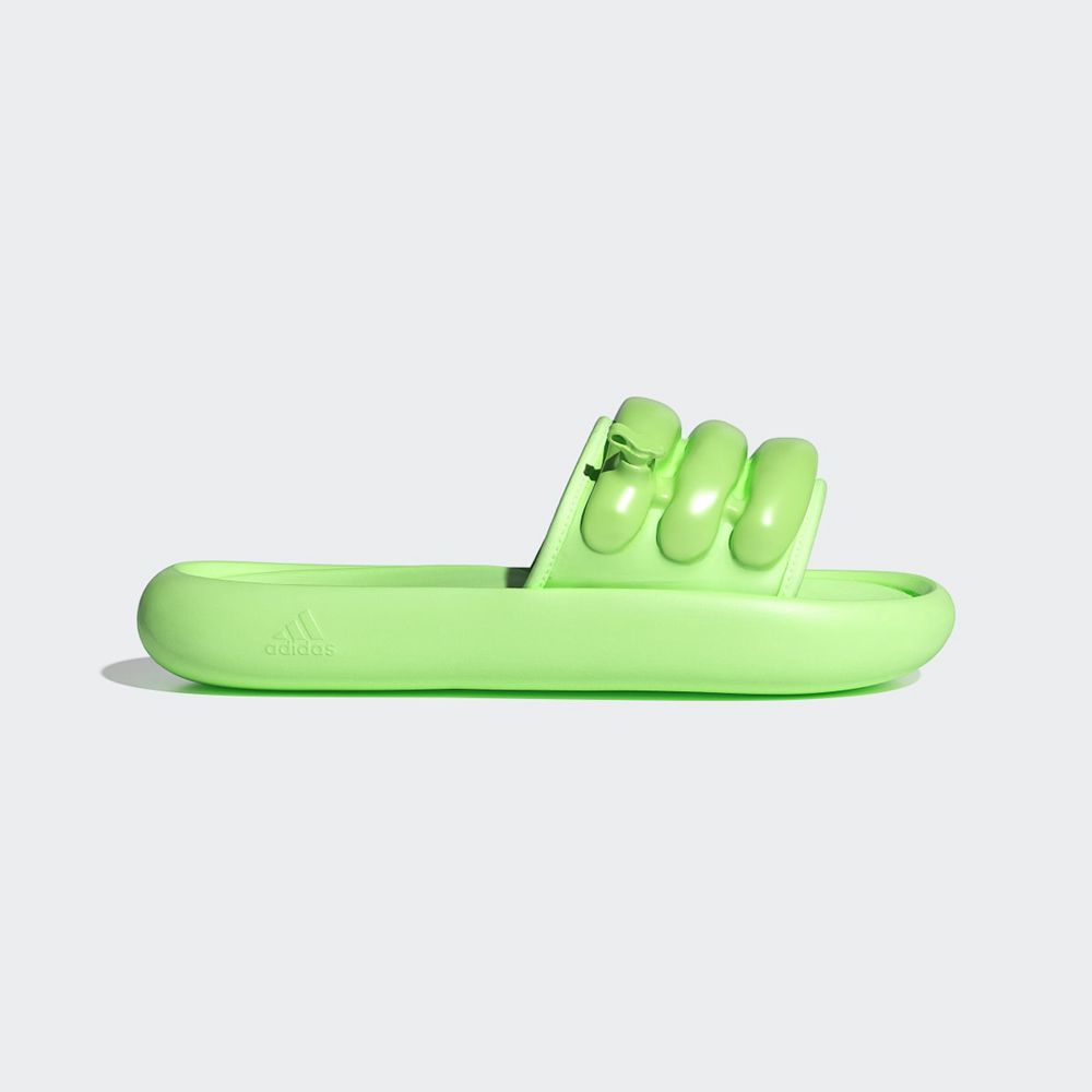 Claquette Adidas Adilette ZPLAASH Vert Femme | EUV-69360705