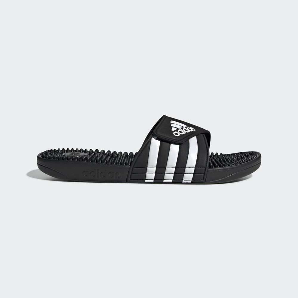 Claquette Adidas Adissage Noir Blanche Femme | ZKI-42669531