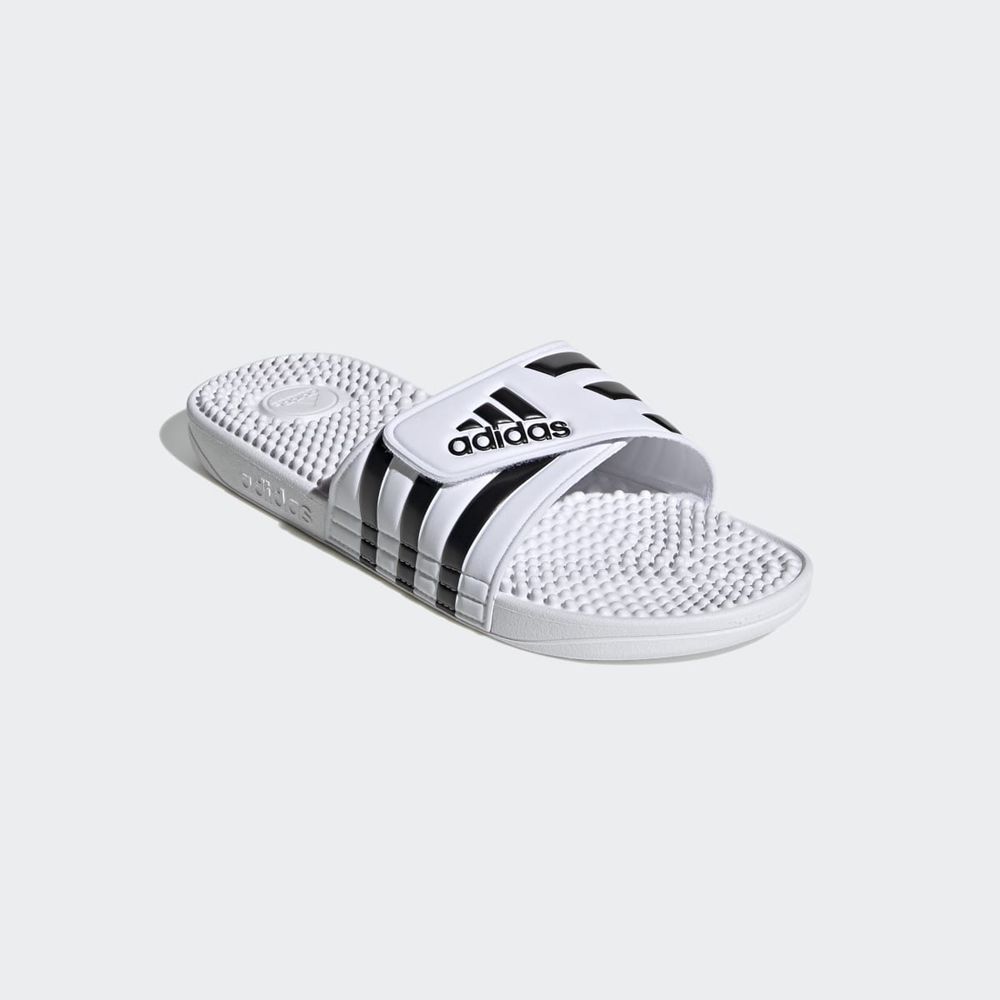 Claquette Adidas Adissage Blanche Noir Femme | WCO-03943464