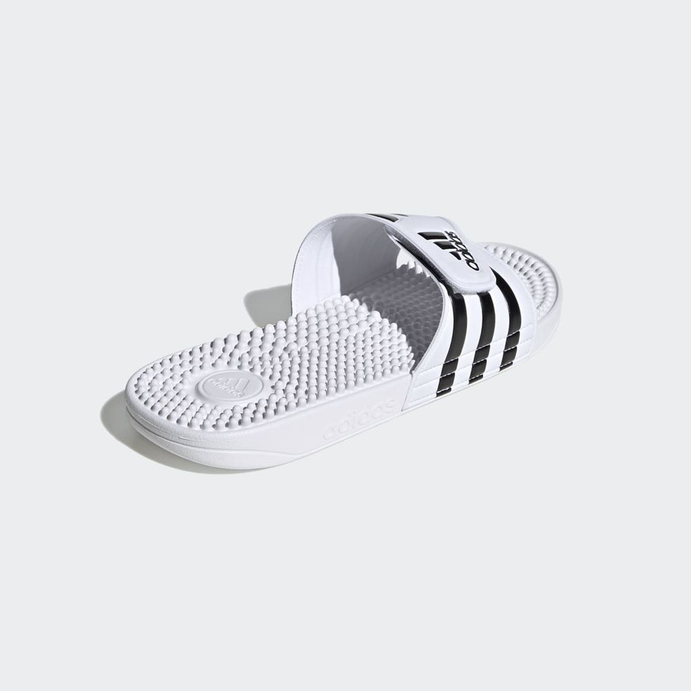 Claquette Adidas Adissage Blanche Noir Femme | WCO-03943464