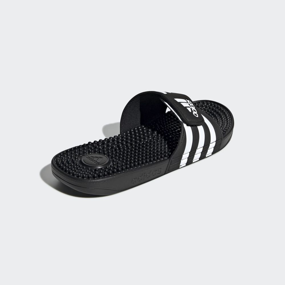 Claquette Adidas Adissage Noir Blanche Femme | ZKI-42669531