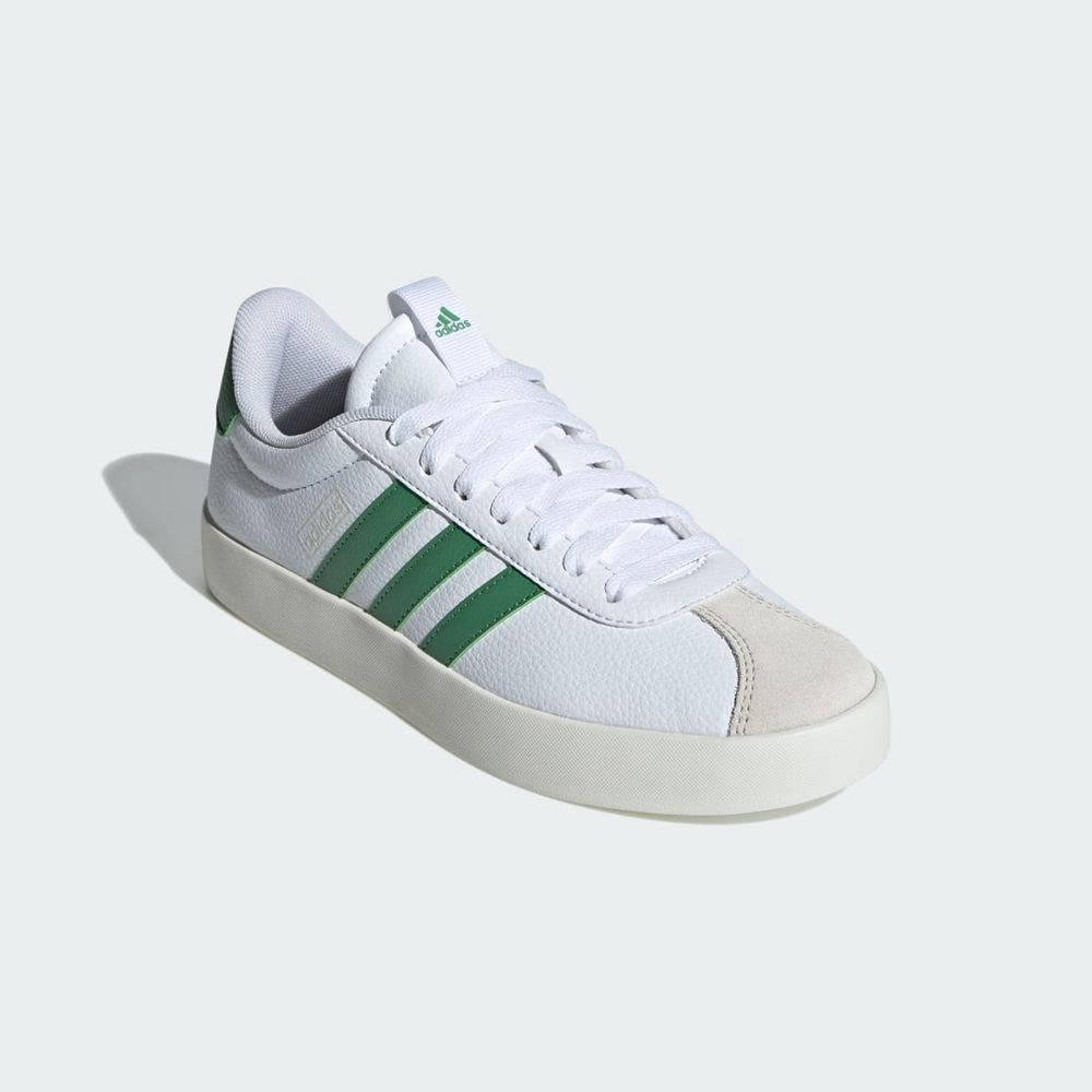 Chaussure Adidas Vl Court 3.0 Low Blanche Vert Femme | WZA-71332858