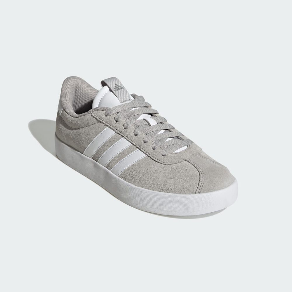 Chaussure Adidas Vl Court 3.0 Grise Blanche Argent Femme | WCN-63114400