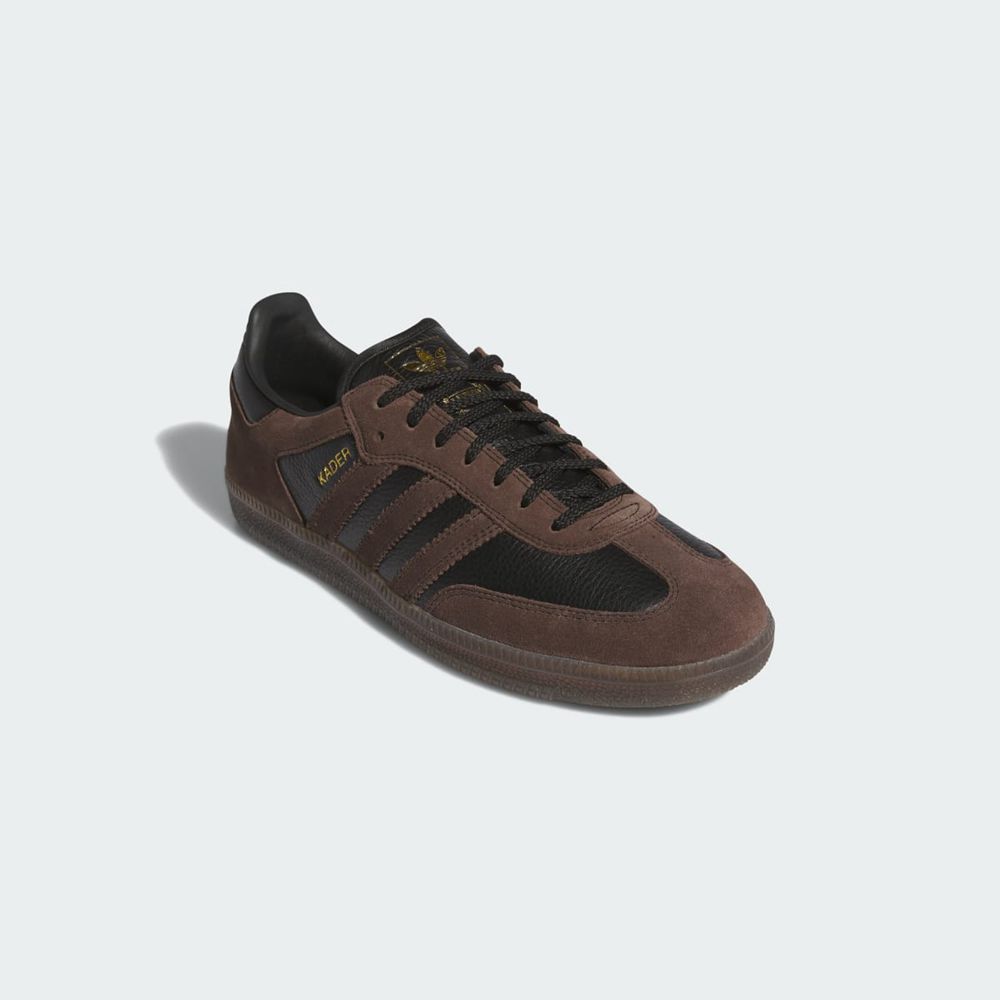 Chaussure Adidas Samba ADV x Kader Noir Marron Femme | TWC-44701636