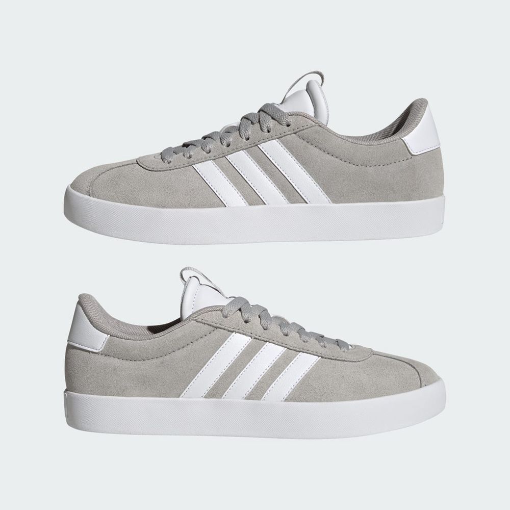 Chaussure Adidas Vl Court 3.0 Grise Blanche Argent Femme | WCN-63114400