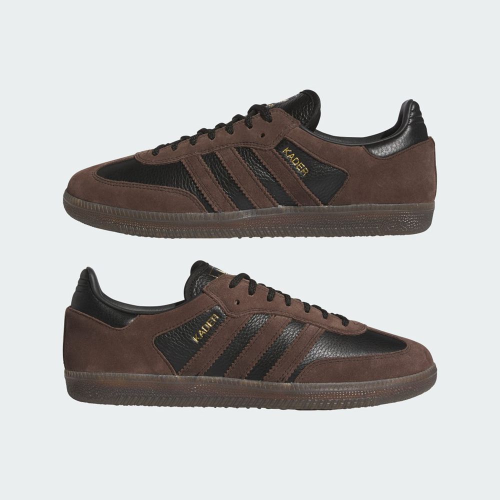 Chaussure Adidas Samba ADV x Kader Noir Marron Femme | TWC-44701636