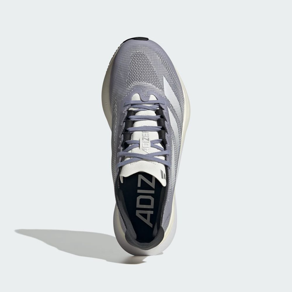 Chaussure Running Adidas Adizero Boston 12 Violette Blanche Argent Femme | RLQ-70772156