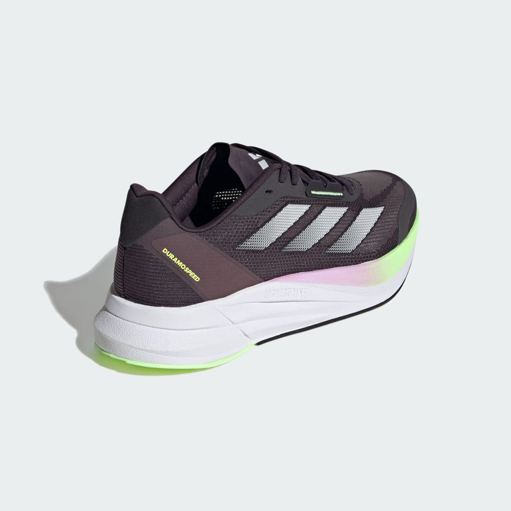 Chaussure Running Adidas Duramo Speed Noir Blanche Vert Femme | HKV-81678475