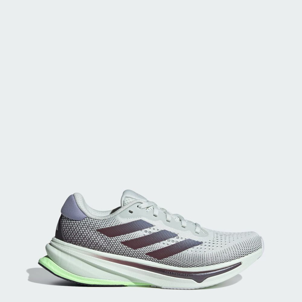 Chaussure Running Adidas Supernova Rise Vert Grise Argent Femme | MQQ-51375302