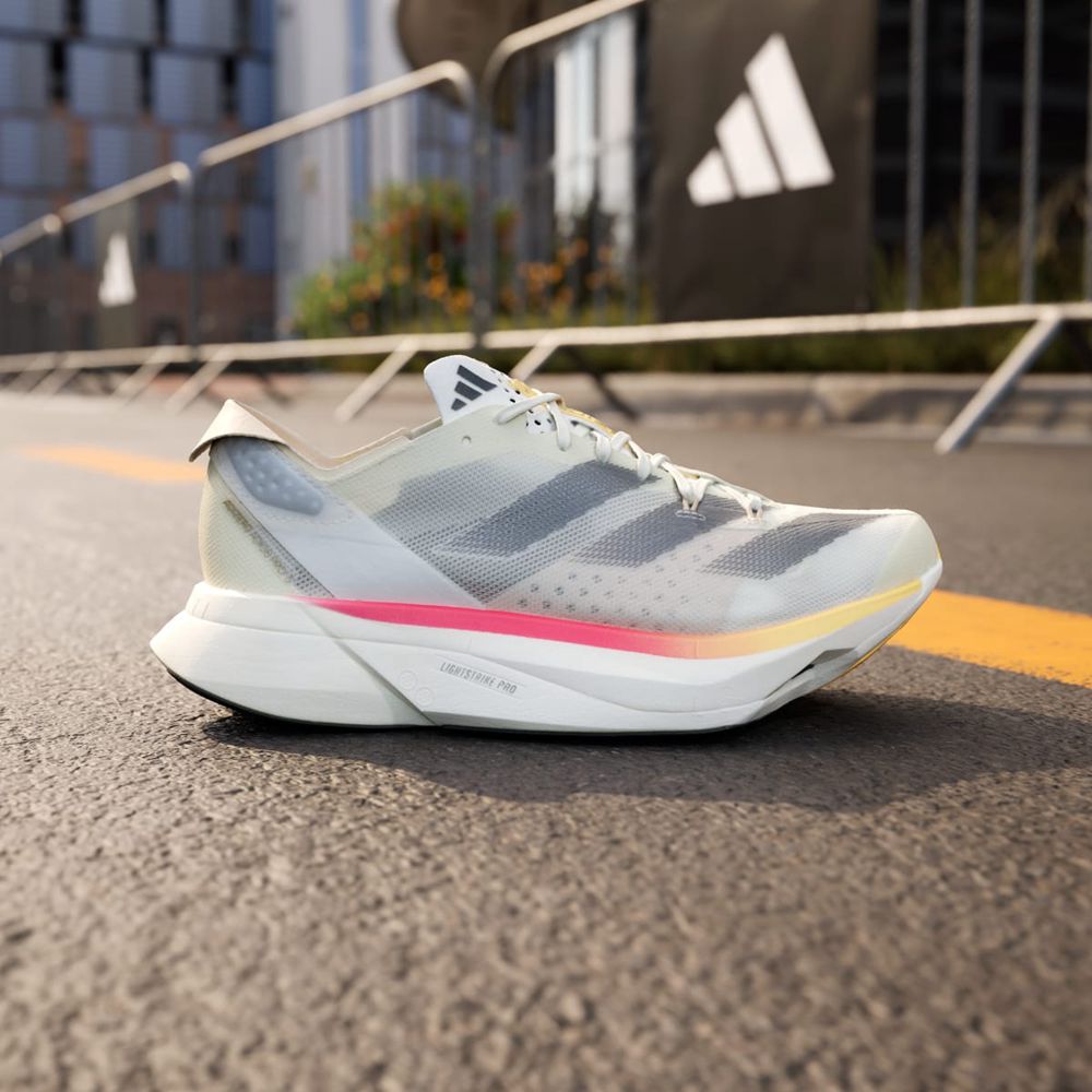 Chaussure Running Adidas Adizero Adios Pro 3 Blanche Grise Rose Femme | NOO-74622797