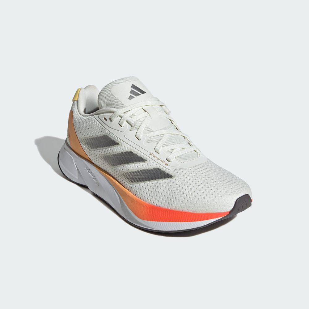 Chaussure Running Adidas Duramo SL Blanche Grise Jaune Femme | KHQ-45565841