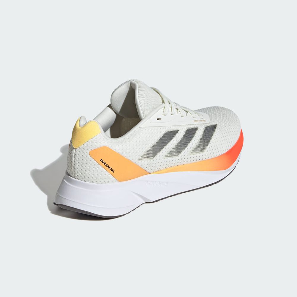 Chaussure Running Adidas Duramo SL Blanche Grise Jaune Femme | KHQ-45565841