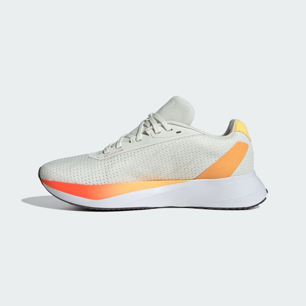 Chaussure Running Adidas Duramo SL Blanche Grise Jaune Femme | KHQ-45565841