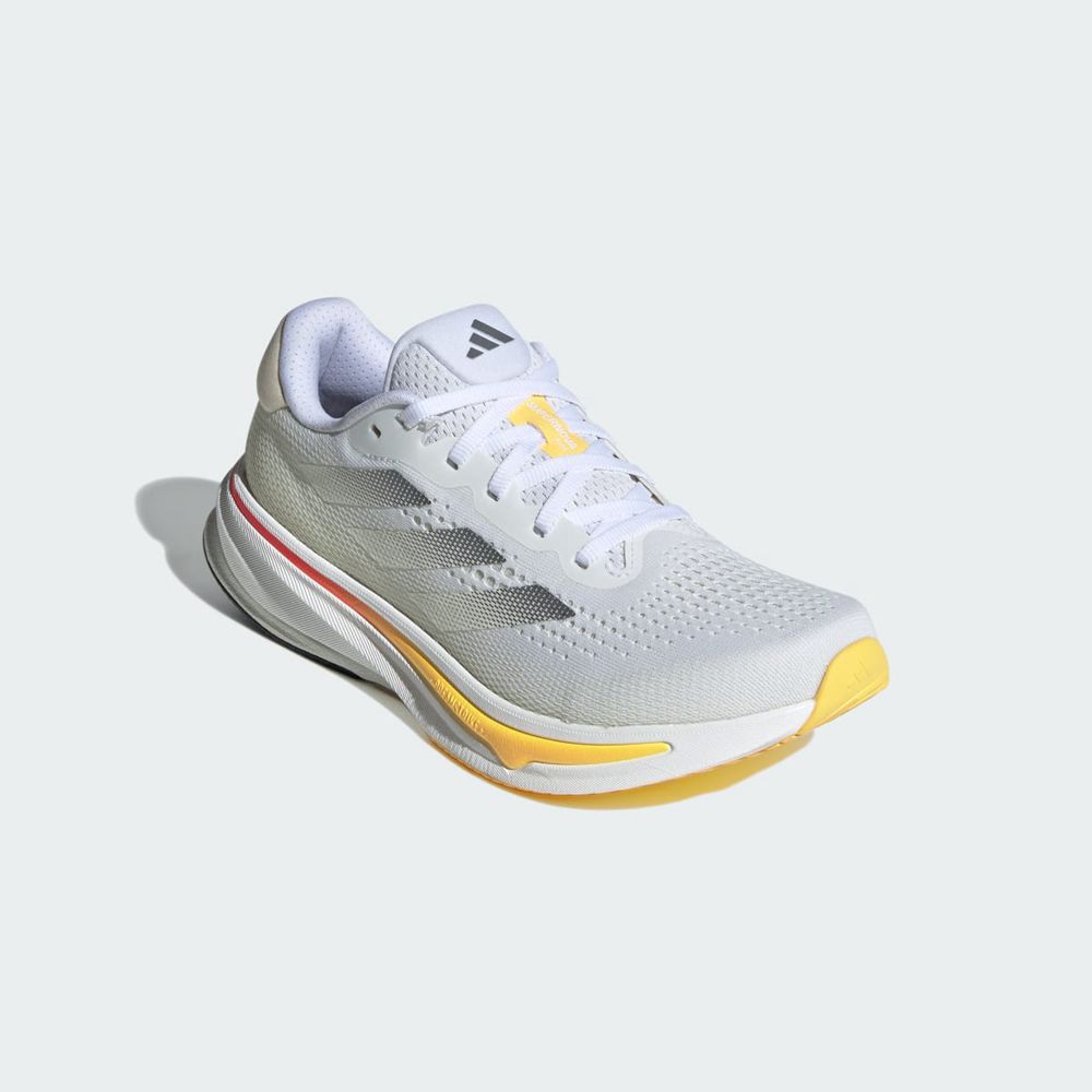 Chaussure Running Adidas Supernova Rise W Blanche Argent Jaune Femme | KXO-73433601