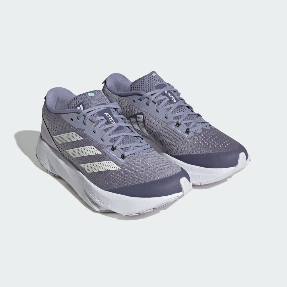 Chaussure Running Adidas Adizero SL Violette Blanche Argent Femme | SHW-06992565