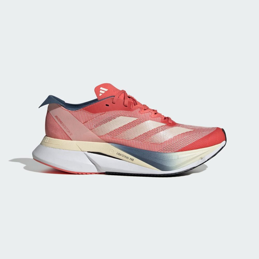 Chaussure Running Adidas Adizero Boston 12 Boston Marathon Rouge Blanche Femme | BPP-50521042