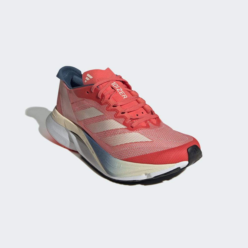 Chaussure Running Adidas Adizero Boston 12 Boston Marathon Rouge Blanche Femme | BPP-50521042