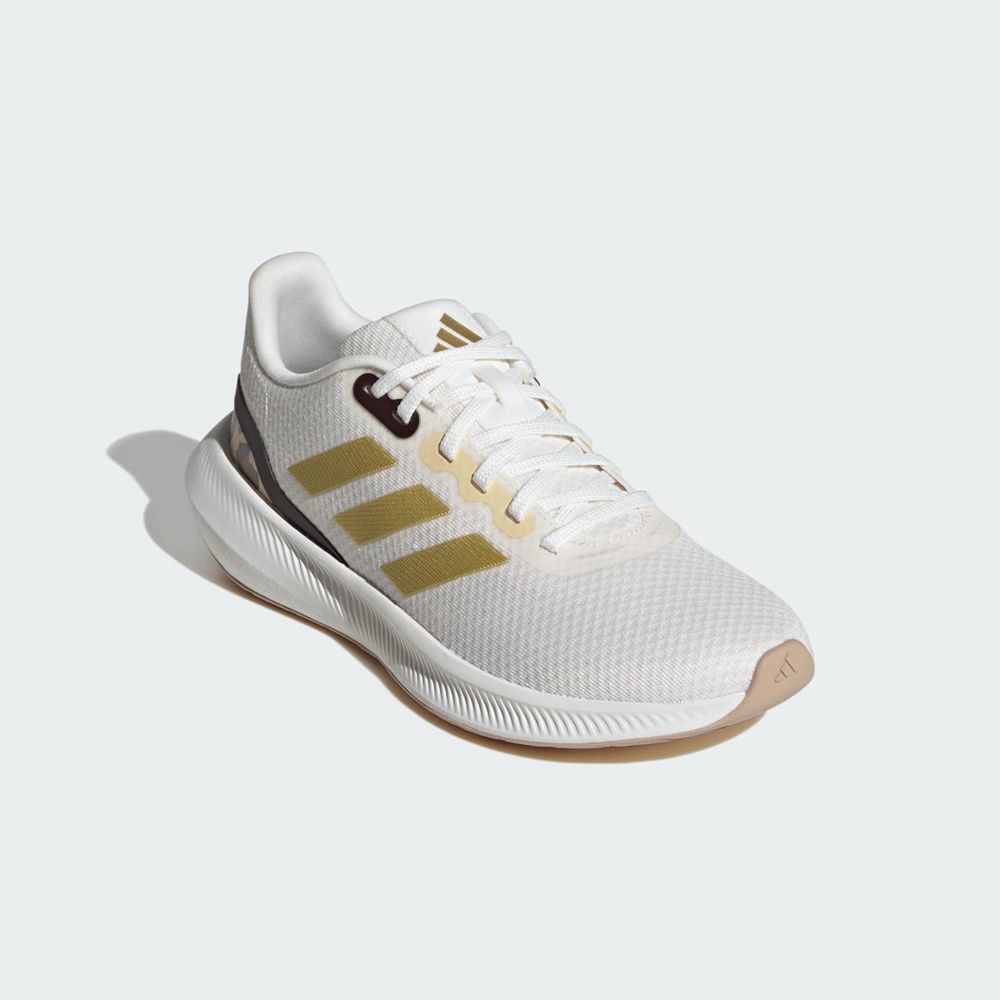 Chaussure Running Adidas Runfalcon 3 Blanche Doré Beige Femme | FFW-36221836