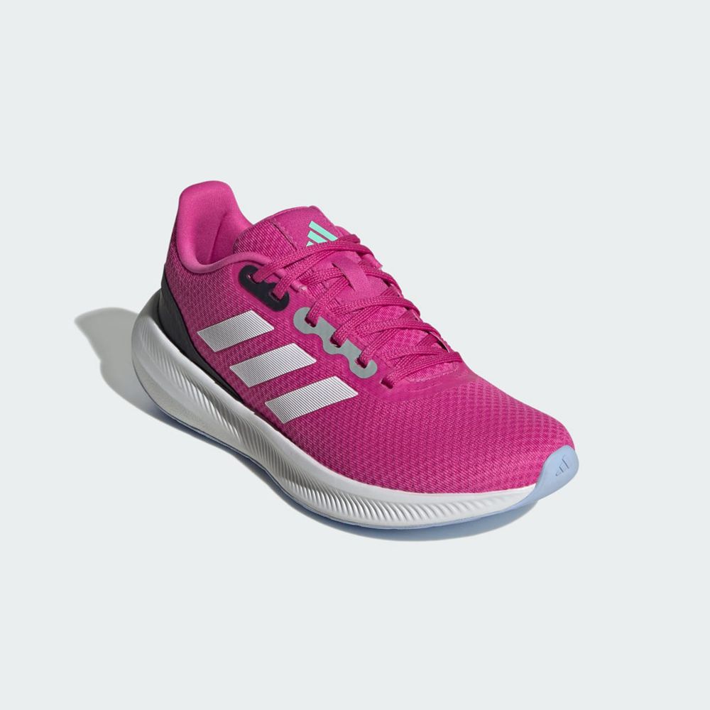 Chaussure Running Adidas Runfalcon Wide 3 Rose Bleu Blanche Femme | PTZ-01500467