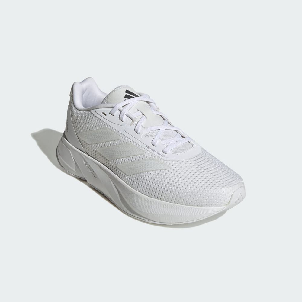 Chaussure Running Adidas Duramo SL Wide Blanche Grise Femme | AHX-27597156