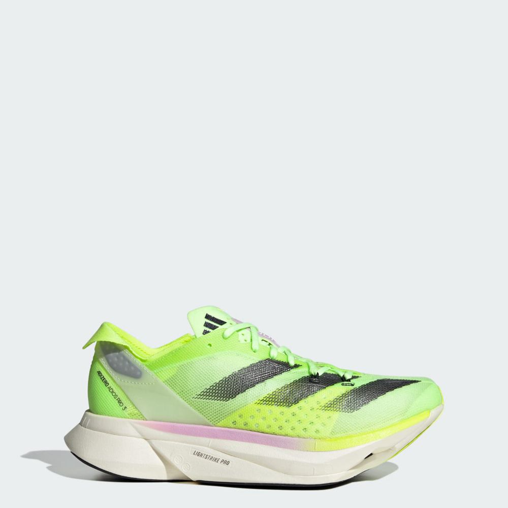 Chaussure Running Adidas Adizero Adios Pro 3 Vert Noir Femme | BJR-42624574