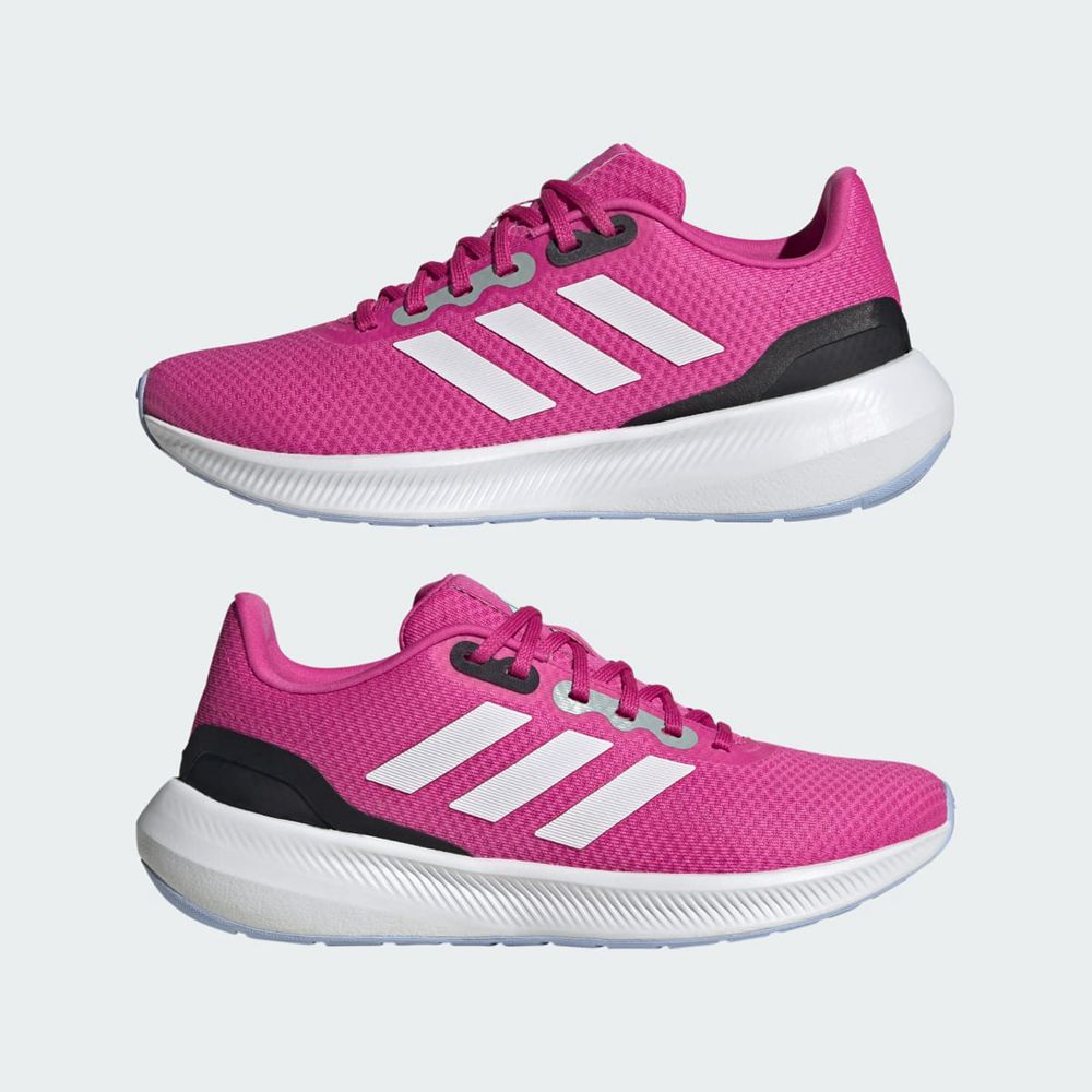 Chaussure Running Adidas Runfalcon Wide 3 Rose Bleu Blanche Femme | PTZ-01500467