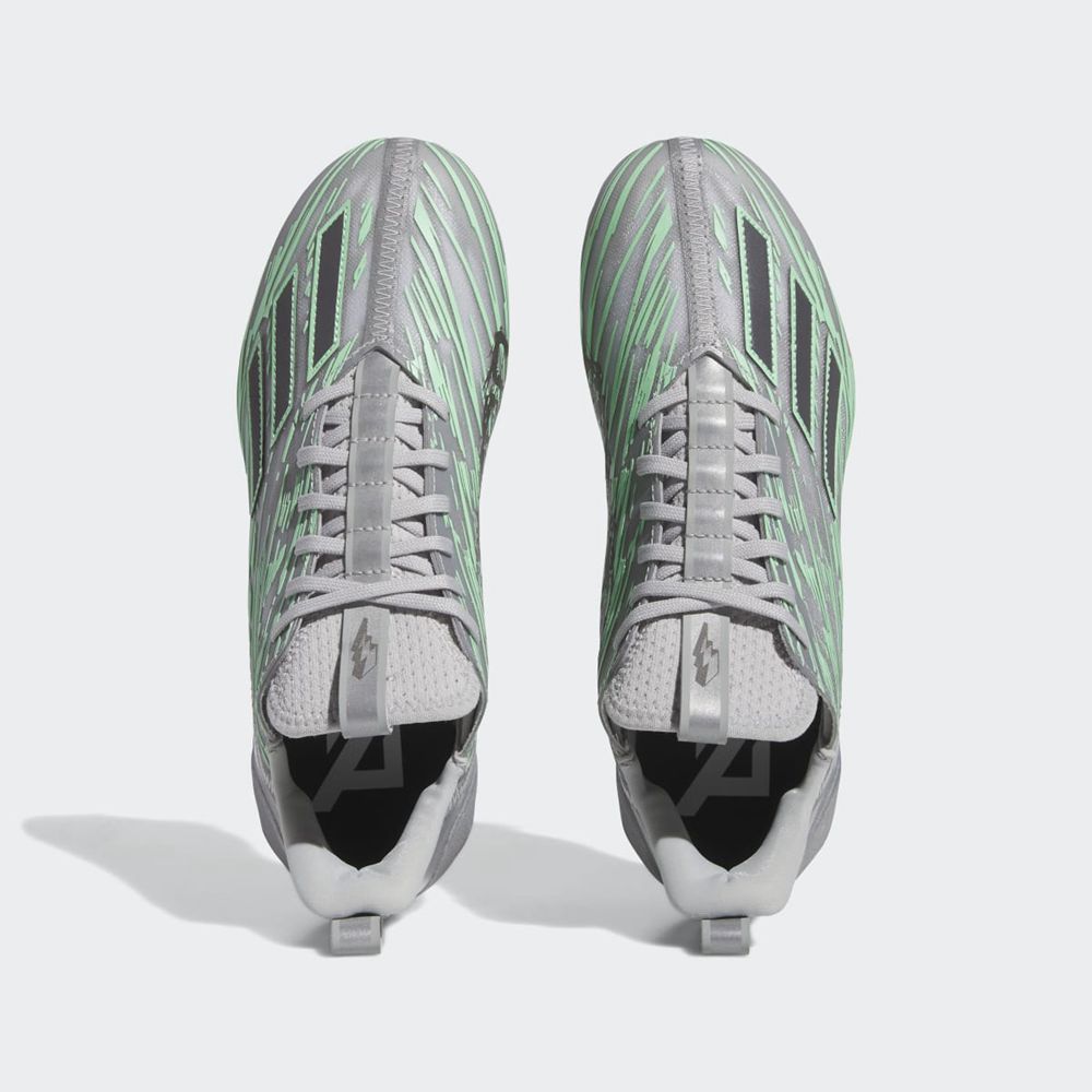 Chaussure de Foot Adidas Adizero 12.0 Flash Grise Vert Argent Femme | BNC-14474420