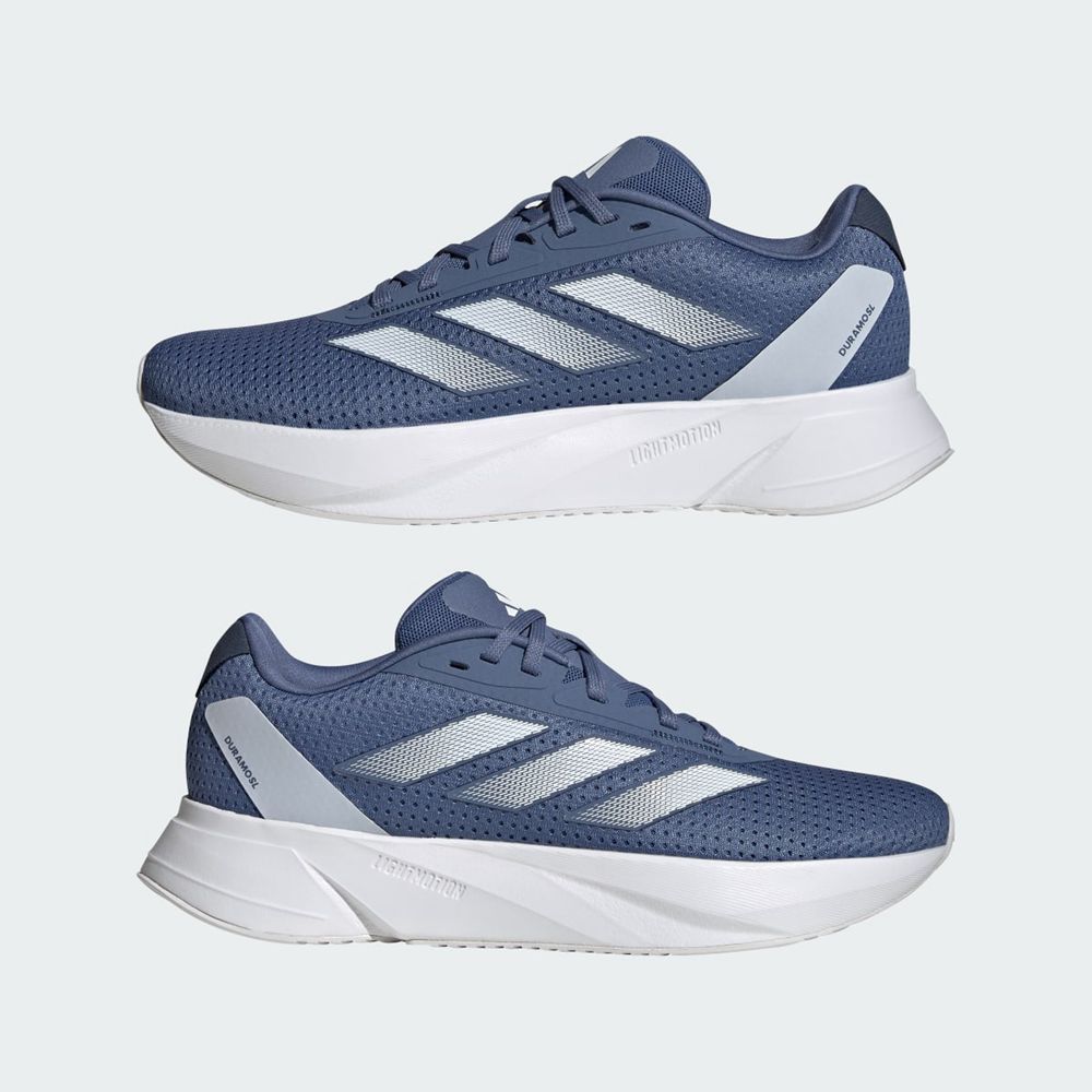 Chaussure Running Adidas Duramo SL Bleu Blanche Grise Femme | SEF-32954971