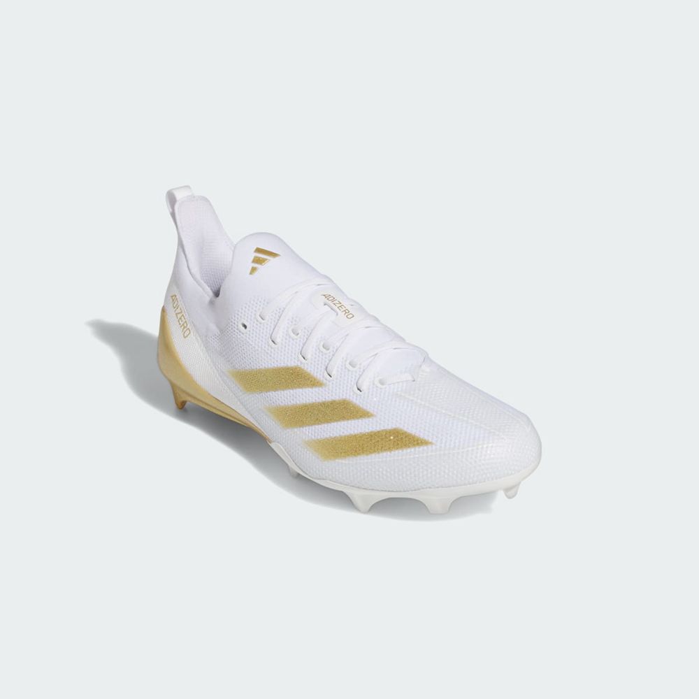 Chaussure de Foot Adidas Adizero Electric+ Blanche Doré Femme | MJN-93511278