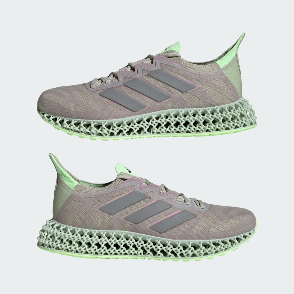 Chaussure Running Adidas 4DFWD 3 W Grise Argent Vert Femme | MHY-15047387