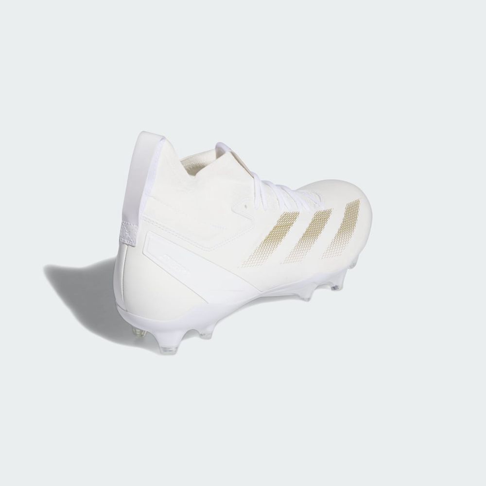 Chaussure de Foot Adidas Adizero Impact+ Blanche Doré Femme | MDT-88612425