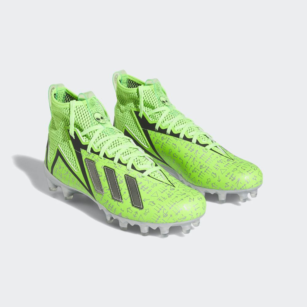 Chaussure de Foot Adidas Freak 23 Super Bowl Football Bounce Vert Argent Noir Femme | GBR-02578148