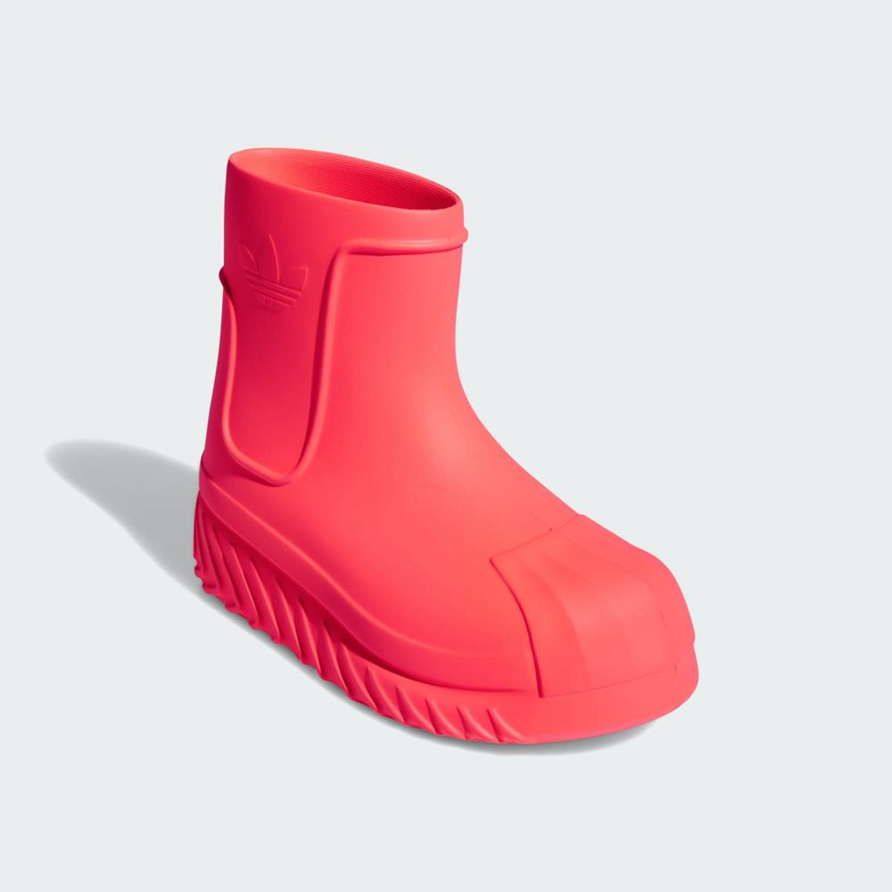 Botte Pluie Adidas Adifom SST Rouge Noir Femme | NWM-53897246