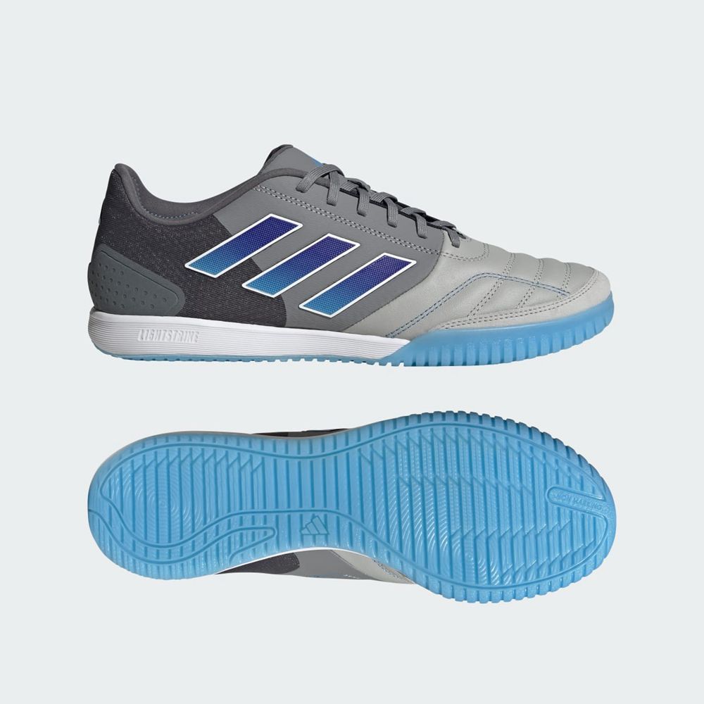 Chaussure Futsal Adidas Top Sala Competition Grise Bleu Femme | ZFR-72614381