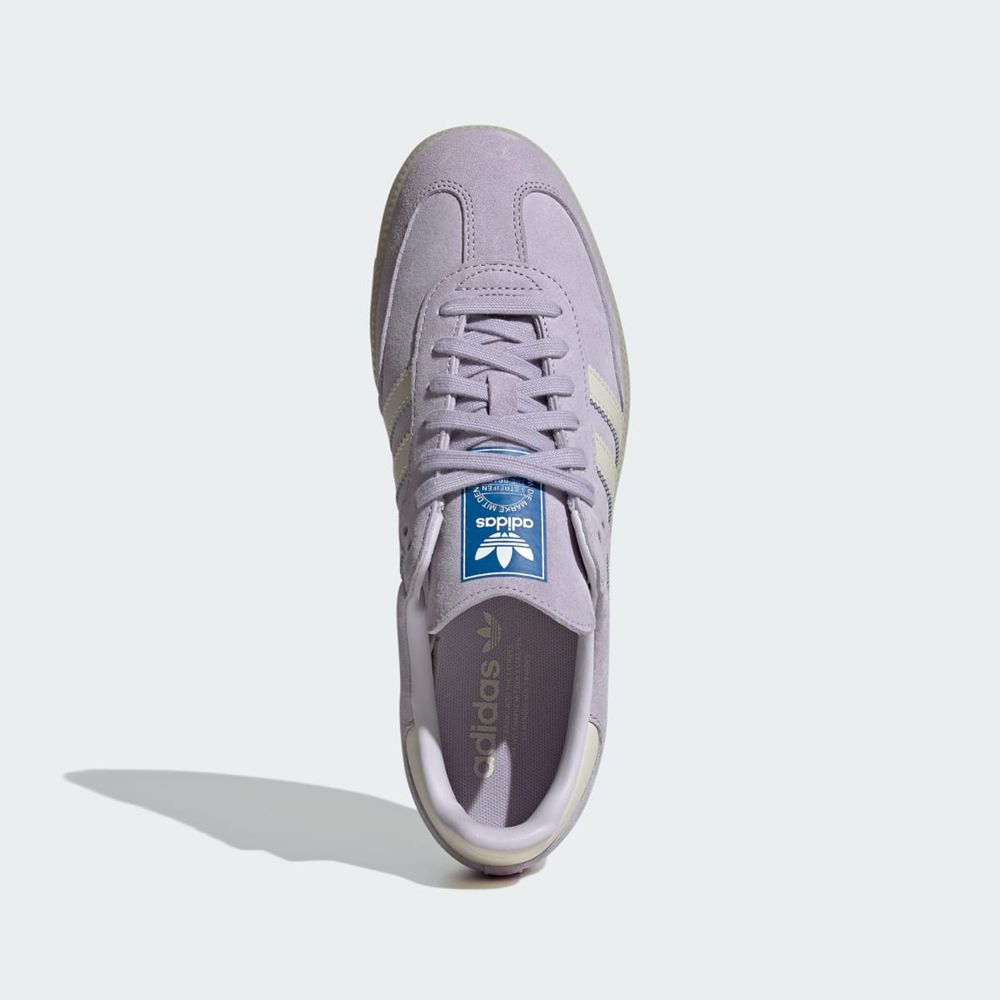 Chaussure Futsal Adidas Samba OG Argent Blanche Femme | ZRM-62243047