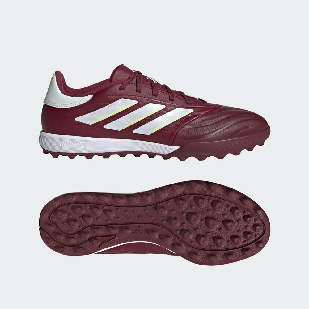 Chaussure Futsal Adidas Copa Pure II League Turf Bordeaux Blanche Jaune Femme | OMN-27272142