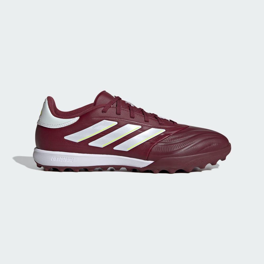 Chaussure Futsal Adidas Copa Pure II League Turf Bordeaux Blanche Jaune Femme | OMN-27272142