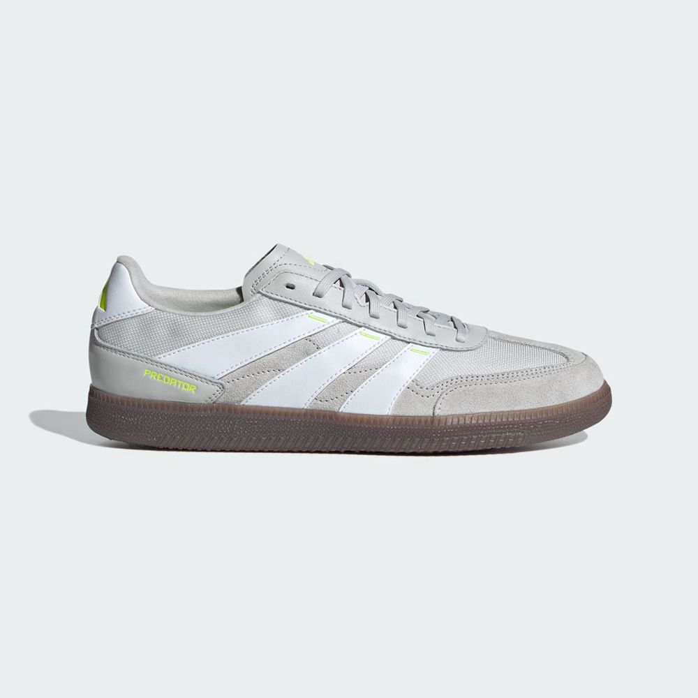 Chaussure Futsal Adidas Predator 24 League Low Freestyle Grise Blanche Jaune Femme | SMD-28794916