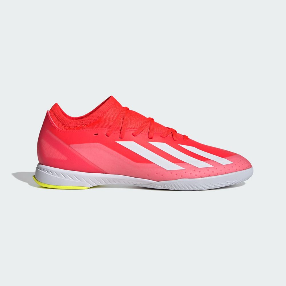 Chaussure Futsal Adidas X Crazyfast League Rouge Blanche Jaune Femme | QDV-10260152