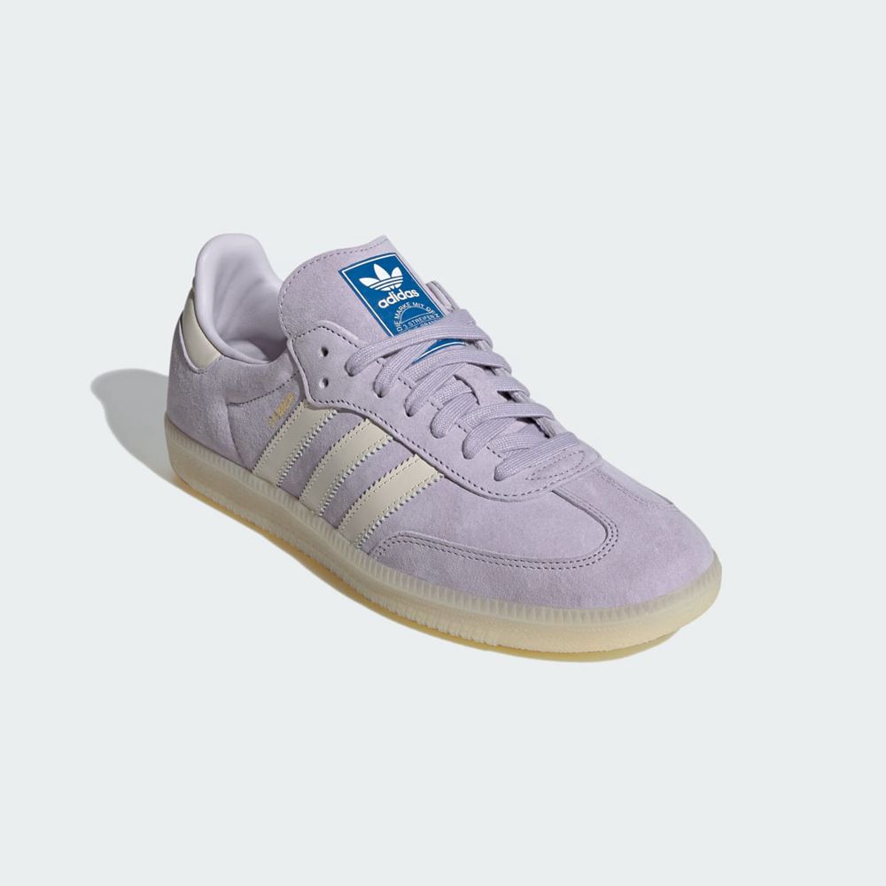 Chaussure Futsal Adidas Samba OG Argent Blanche Femme | ZRM-62243047