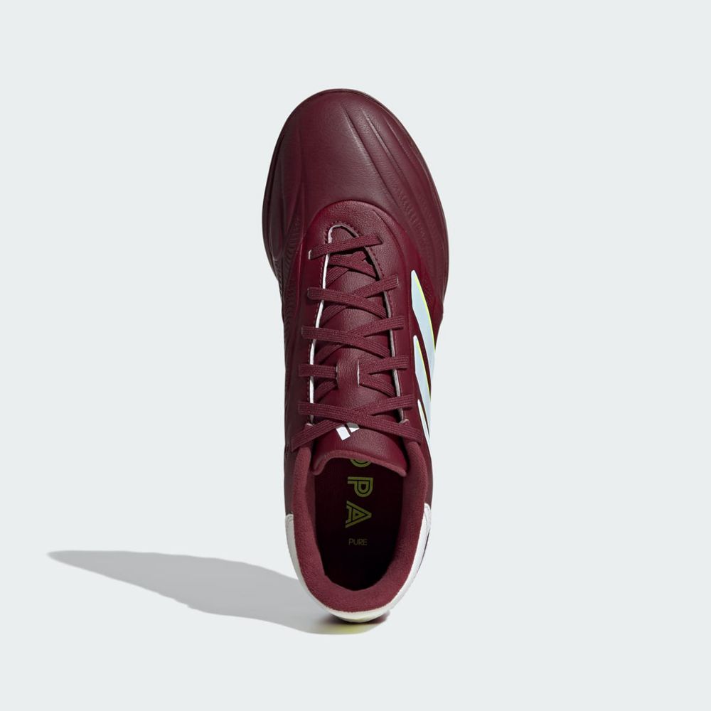 Chaussure Futsal Adidas Copa Pure II League Turf Bordeaux Blanche Jaune Femme | OMN-27272142