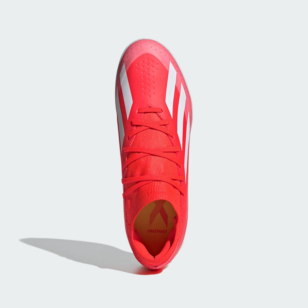 Chaussure Futsal Adidas X Crazyfast League Rouge Blanche Jaune Femme | QDV-10260152